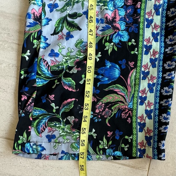 Raga Anthropologie Jumpsuit Multicolor Paisley Floral Sleeveless V-neck Size L - Picture 8 of 10